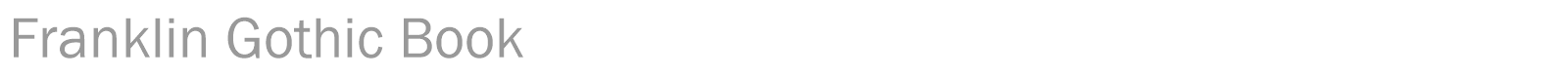 Franklin Gothic Book font preview
